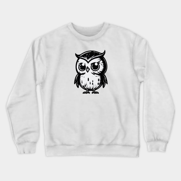 Tiny owl Crewneck Sweatshirt by stkUA